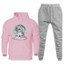 Conjunto Moletom de Frio Feminino Estampa Unicornio Otimo Caimento Com Calça Basica Moderna Macia