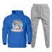 Conjunto de Moletom Canguru Plus Size Feminino Blusa Estampa Unicornio Com Calça Jogger Basica