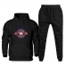 Conjunto Moletom Estampado Plus Size Masculino Blusa Canguru Para o Frio e Calça Quentinha Macia