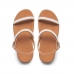 Sandalia Papete de Strass Flatform Feminina Rasteirinha Tratorada Com Fivela Moderna Palmilha Macia