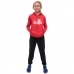 Kit de Abrigo Com Capuz Bolso e Calça Moletom Infantil Casaco de Frio Estampado Confortavel