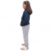 Kit Conjunto Moletom Infantil Feminino Blusa Canguru Capuz Estampa Urso de Pelucia Com Calça