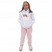 Conjunto de Frio Menina Infantil Blusa Canguru Moletom e Calça Lisa Confortavel Basica Creche