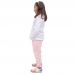 Conjunto de Frio Menina Infantil Blusa Canguru Moletom e Calça Lisa Confortavel Basica Creche