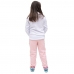 Conjunto de Frio Menina Infantil Blusa Canguru Moletom e Calça Lisa Confortavel Basica Creche