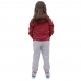 Conjunto Abrigo de Frio Com Calça Infantil Feminina Blusa Canguru Estampa de Cachorrinho Quentinho