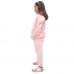 Conjunto Abrigo Infantil Blusa Estampa Gato Com Calça Comprida de Frio Confortavel Tecido Macio