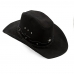 Chapeu Country Couro Americano Australiano Aba Arame em Aço Barretos Rodeio Western Boiadeira