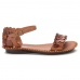 Sandalia Retro Feminina Couro Palmilha Confort Classica Fivela Artesanal Super Macia Dia a Dia