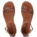 Sandalia Retro Feminina Couro Palmilha Confort Classica Fivela Artesanal Super Macia Dia a Dia
