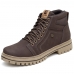 Bota Coturno Adventure Tratorada Motoqueiro Masculina Cadarço Cano Medio Trilha Reforçada Leve