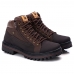 Bota Coturno Masculina Cano Curto Solado Borracha Resistente Trilha Fechamento Ziper Palmilha EVA