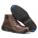 Sapato Bota Conforto Social Cano Medio Palmilha PU Gel Confortavel Cadarço Motoqueiro