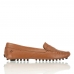 Drive Feminino Couro Mocassim Sapatilha Liso Solado Borracha Basico Dia a Dia