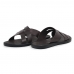 Chinelo Sandalia Conforto Couro Masculino Tiras Cruzadas Solado Resistente Seguro