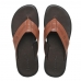 Chinelo de Dedo Conforto Couro Masculino Tira Grossa Praia Dia a Dia Palmilha EVA