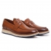 Sapato Mocassim Casual Couro Masculino Esporte Fino Elegante Solado Borracha Casamento