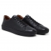 Tenis Casual Couro Masculino Palmilha Gel Anti-Impacto Esportivo Solado Borracha Com Cadarço