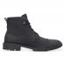 Bota Tratorada Coturno Masculina Couro Confortavel Solado Borracha Cadarço Cano Curto