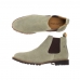 Bota Chelsea Botina de Couro Feminina Camurça Bico Redondo Lisa Country Rodeio Macia