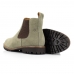 Bota Chelsea Botina de Couro Feminina Camurça Bico Redondo Lisa Country Rodeio Macia