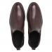 Botina Chelsea de Couro Masculina Bico Redondo Sola Borracha Confortavel Para Trabalho Dia a Dia