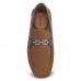 Mocassim Casual de Couro Masculino Confortavel Solado Borracha Gel Calce Facil