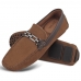 Mocassim Casual de Couro Masculino Confortavel Solado Borracha Gel Calce Facil