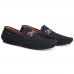 Mocassim Tratorado Masculino Couro Espumado Macio Solado Borracha Gel Detalhe Metal
