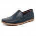 Mocassim Couro Masculino Calce Facil Solado Borracha Espumado Confortavel Trabalho Dia a Dia