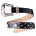 Cinto Feminino Couro Detalhe Coraçao Fivela Strass Ana Castela Top de Linha Moderno
