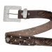 Cinto Fivela Quadrada Feminino Couro Estilo Country Blogueira Para Festa de Rodeio Peao