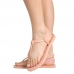 Sandalia Rasteira Flat Feminina Calce Facil Moda Verão Slim Macia Tiras Finas