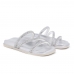 Sandalia Papete Chinelo Strass Feminina Moda Verao Flat Com Brilho Palmilha Conforto Macia