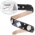 Cinto Couro Feminino Fivela Redonda Terço Nossa Senhora de Aparecida Detalhes Strass Brilho