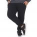 Calça Moletom Plus Size Flanelada Masculina Cordao Ajustavel Lisa Bolsos Lateral Tamanho Especial