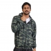 Jaqueta Corta Vento Com Tela Camuflada Impermeavel Microfibra Masculina Com Capuz Fecho Ziper