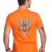 Camiseta Masculina Algodao Confortavel Estampada Frente E Verso USA Aguia Gola Redonda