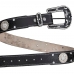 Cinto Feminino Couro Country Garota Rodeio Aplicaçao Strass Brilho Fivela Redonda