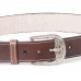 Cinto Masculino Couro Country Reforçado Fechamento Fivela Moda Sertaneja Acompanha Chaveiro