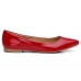 Sapatilha Confortavel Feminina Verniz Bico Fino Palmilha Conforto Design Moderno