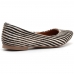 Sapatilha Estampa Zebra Couro Feminina Casual Estilosa Solado Borracha Bico Fino