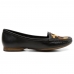 Mocassim de Couro Feminino Estampa Onça Animal Print Palmilha Conforto Macia Trabalho