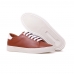 Tenis Casual Feminino Couro Liso Forrado Cano Curto Com Cadarço Esportivo Caminhada