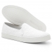 Slip On de Couro Feminino Texturizado Calce Facil Elastico Solado Borracha