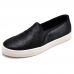 Tenis Slip Iate Feminino Couro Casual Conforto Calce Facil Forrado Super Macio