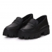 Mocassim Tratorado Couro Feminino Tendencia Blogueira Solado Borracha Confortavel