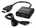 Cabo Adaptador Hdmi Para Vga Com Áudio